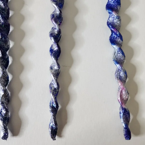 5 HANDCRAFTED Upcycled Swirly Unicorn Icecicle Ornaments HANDPAINTED Holiday - Picture 16 of 17